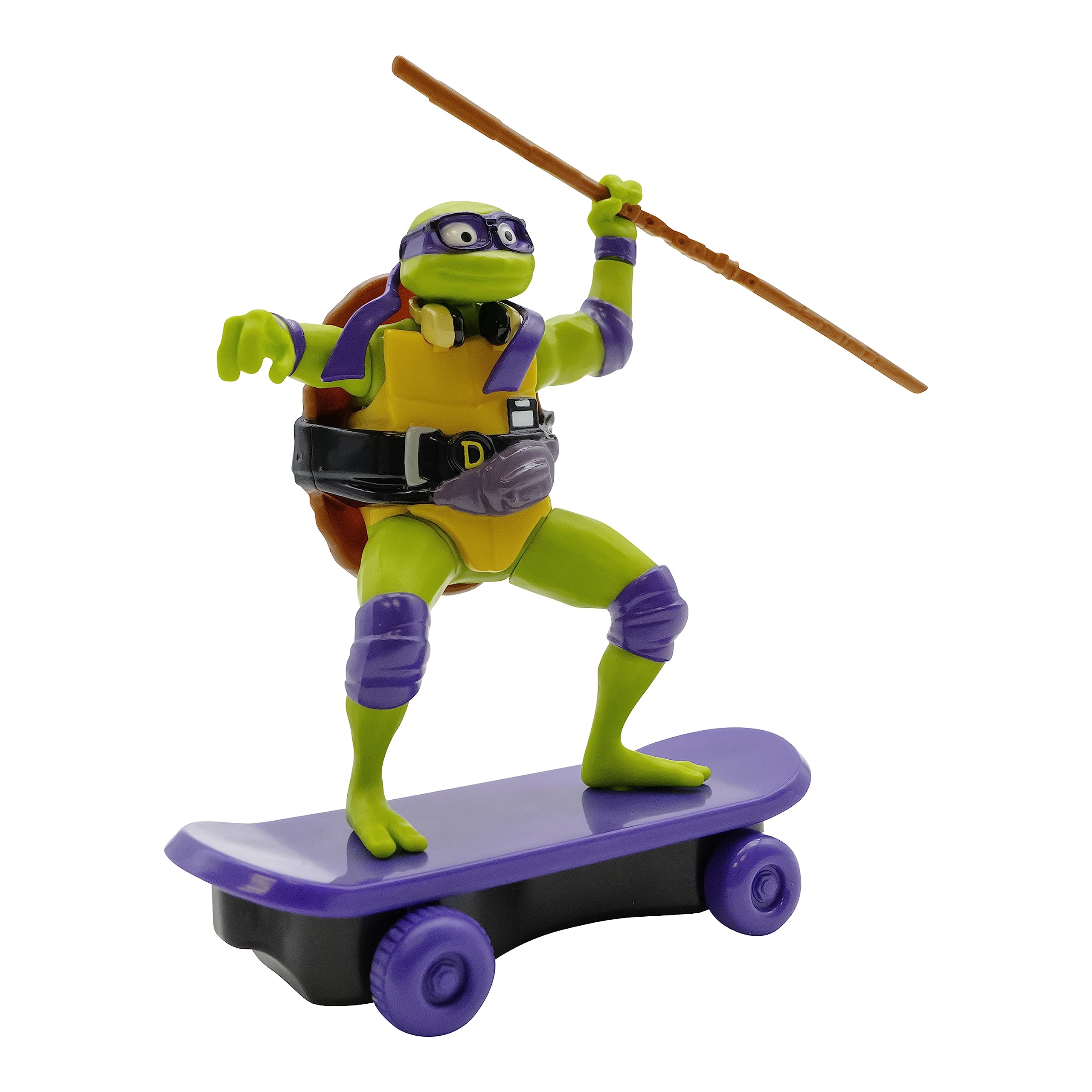 TMNT Donatello Sewer Shredder Pullback Skateboard Toy - Mutant Mayhem