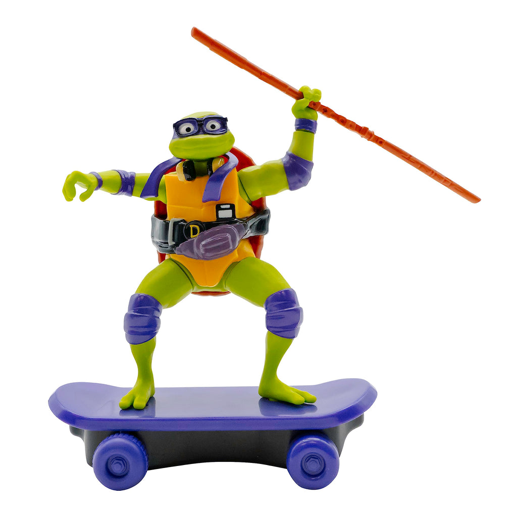 TMNT Donatello Sewer Shredder Pullback Skateboard Toy - Mutant Mayhem