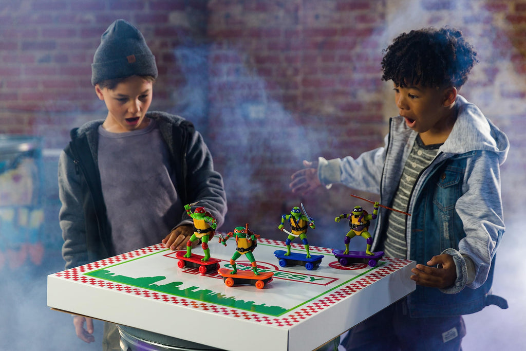 TMNT Donatello Sewer Shredder Pullback Skateboard Toy - Mutant Mayhem