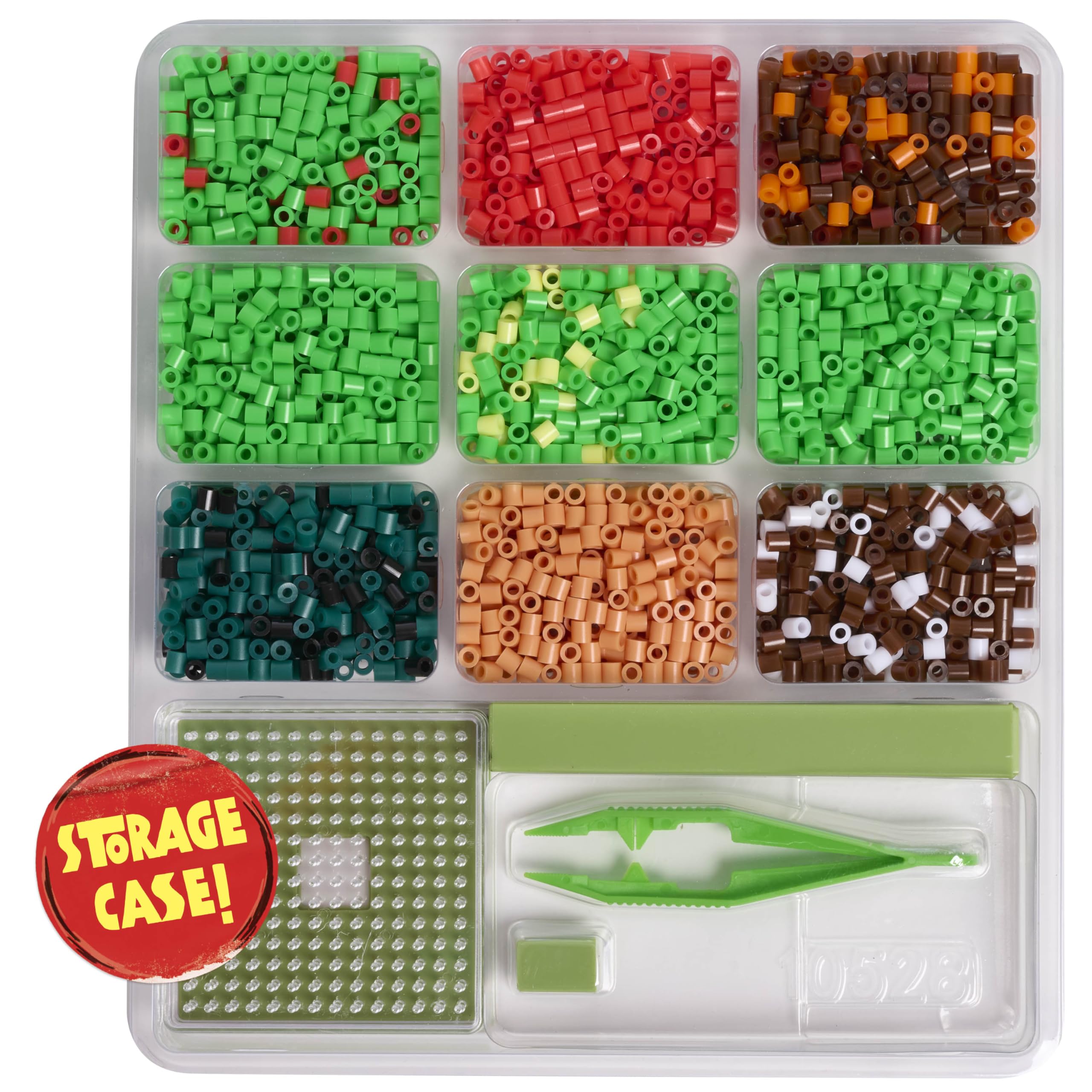 TMNT Pixel Creations Bead Kit – 2500 Beads, Pegboards & Templates for DIY Teenage Mutant Ninja Turtles Crafts