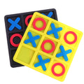 Toddmomy 2-Pack Tic Tac Toe Game: Portable Resin Plastic Board Game for Family Game Night, Travel, and Children's Learning