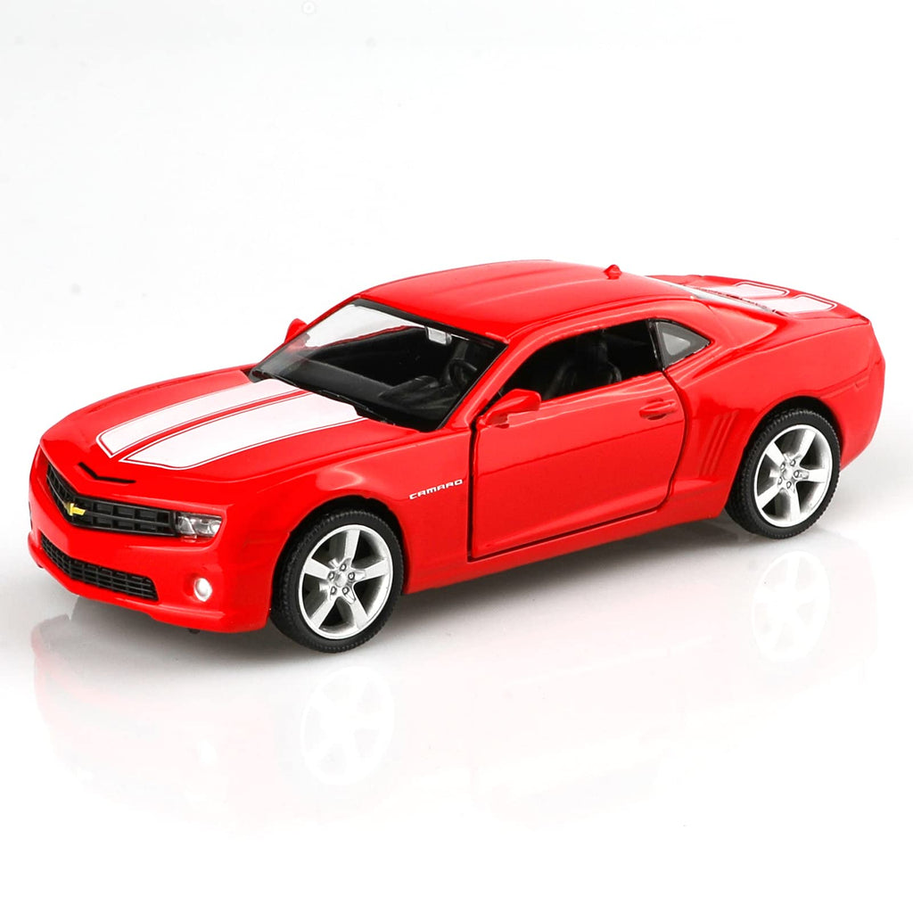 TOKAXI 1/36 Scale 2010 Chevy Camaro SS Diecast Car – Pull-Back Toy with Opening Doors