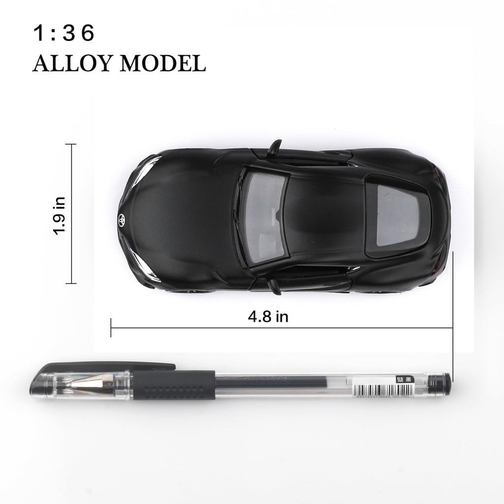 TOKAXI 1/36 Scale 2020 Toyota Supra Diecast Pull-Back Car – Black