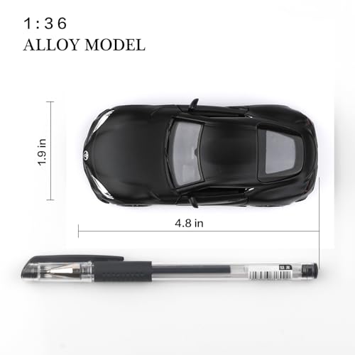 TOKAXI 1/36 Scale 2020 Toyota Supra Diecast Pull-Back Car – Black