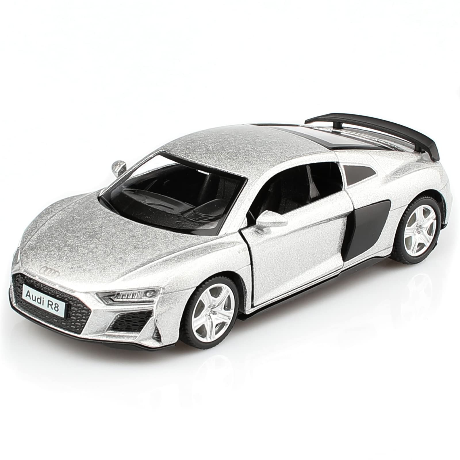 TOKAXI 1/36 Scale Audi R8 Diecast Car – Pull-Back Toy with Opening Doors
