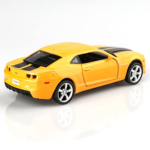 TOKAXI 1/36 Scale Chevrolet Camaro Bumblebee Diecast Pull-Back Toy Car (Yellow)