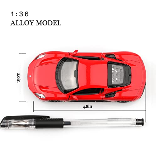 TOKAXI 1/36 Scale Maserati MC20 Diecast Model Car – Pull-Back Toy with Opening Doors for Kids and Collectors