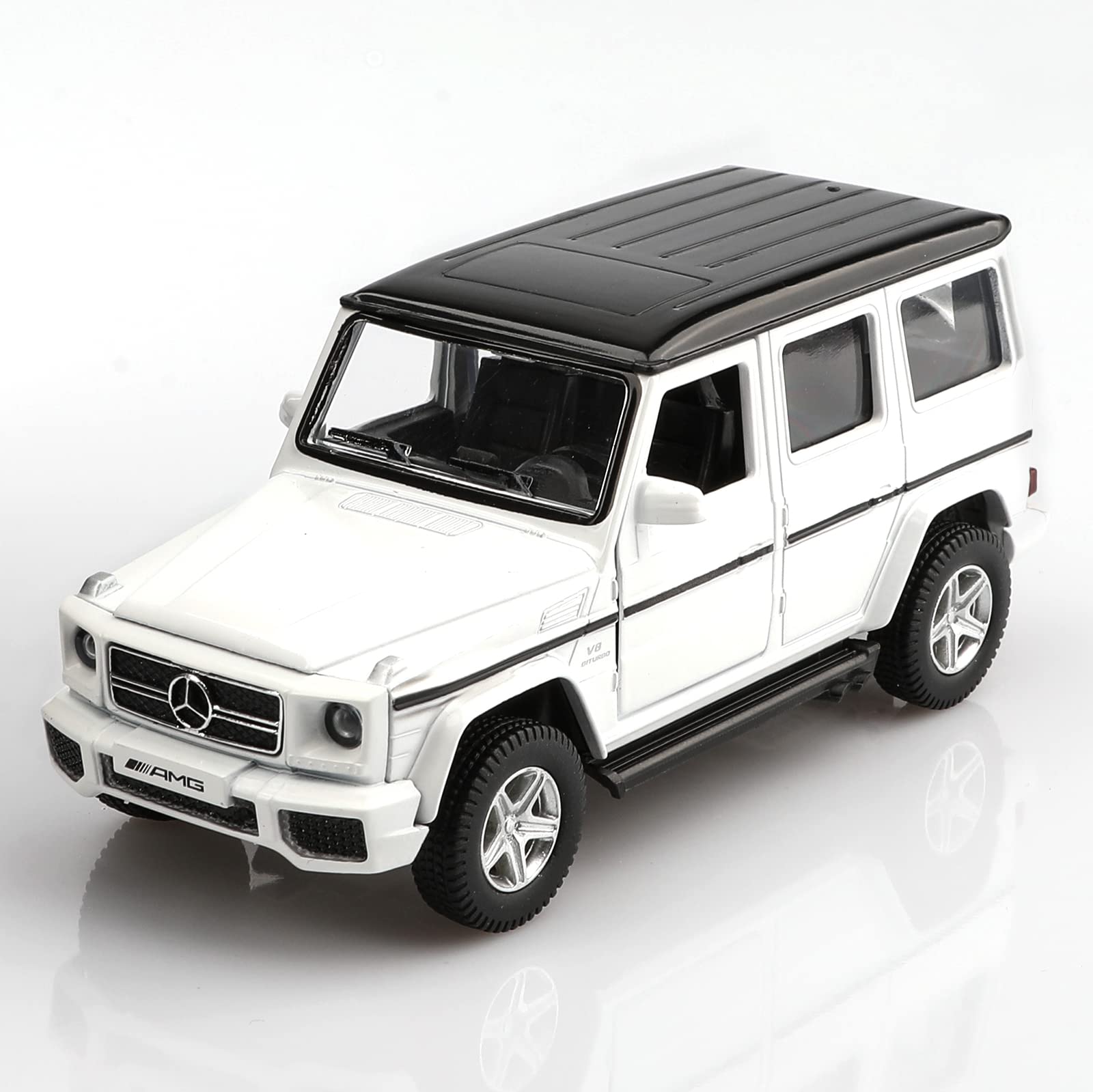 TOKAXI 1/36 Scale Mercedes Benz AMG G63 Diecast Car – Pull Back G Wagon Toy with Opening Doors