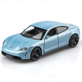 TOKAXI 1/36 Scale Porsche Taycan Turbo Diecast Car – Pull-Back Toy for Kids