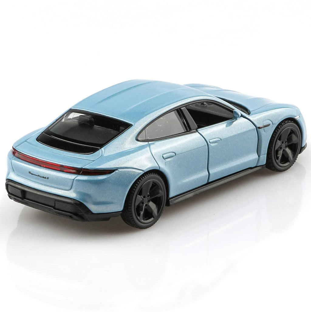 TOKAXI 1/36 Scale Porsche Taycan Turbo Diecast Car – Pull-Back Toy for Kids