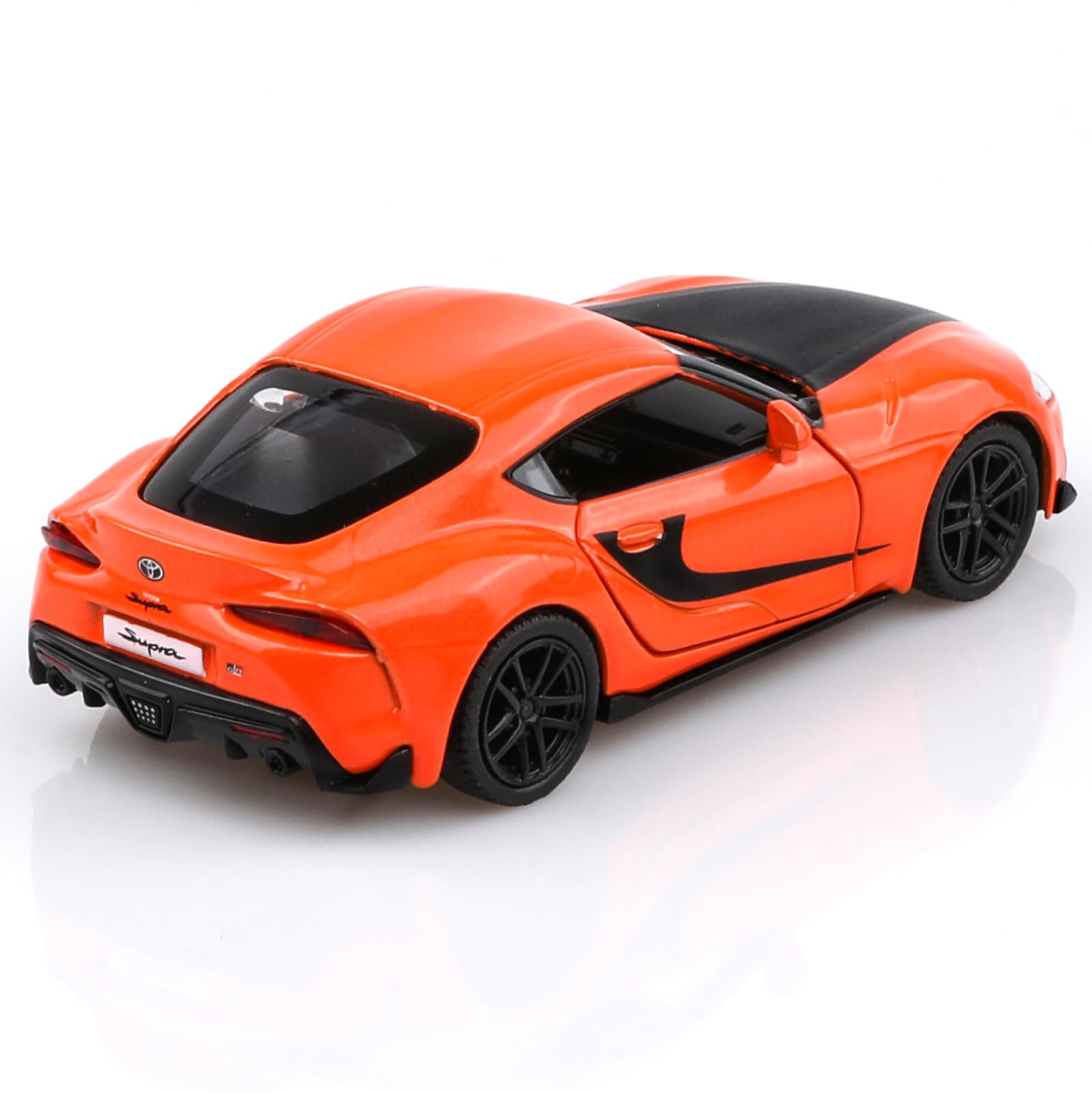 TOKAXI 1/36 Scale Toyota Supra Diecast Car – Pull Back Toy with Opening Doors, Gift for Boys and Girls
