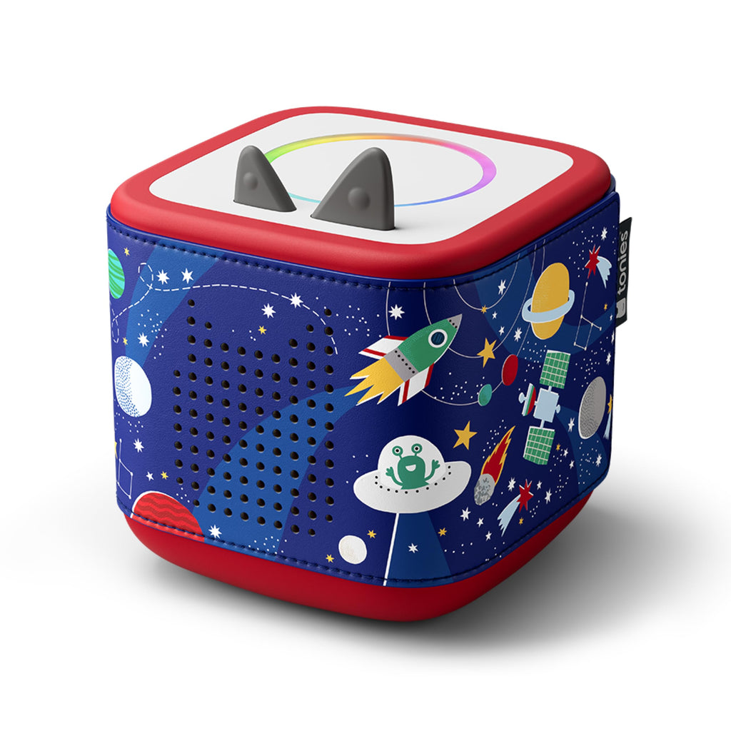 Tonies Sleeve for Toniebox 2 - Space Design Wrap - Faux Leather & Silicone
