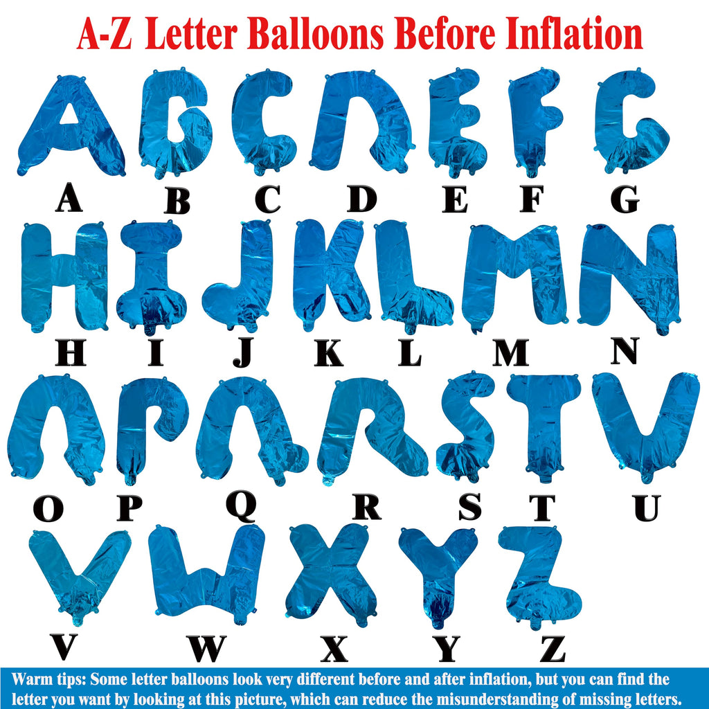 TONIFUL 52-Piece 16-Inch Cream Green Foil Alphabet Balloons for Custom Phrases and Party Decor