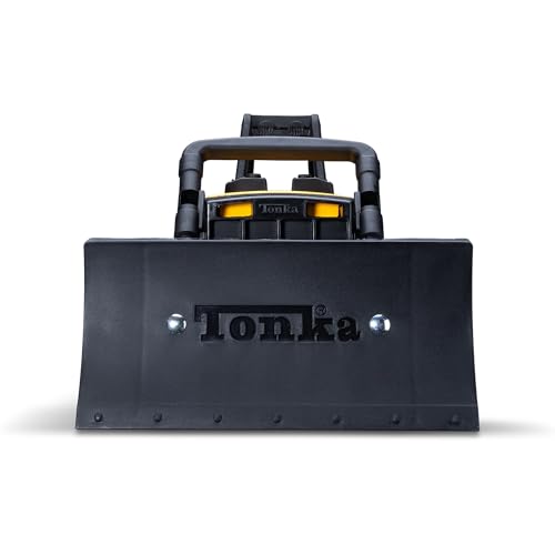 Tonka Steel Classics Bulldozer – Real Steel Construction Toy Truck for Kids Ages 3+