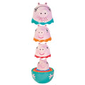 Toomies Peppa Pig Nesting Family – 4 Characters, Bath Pourers & Rattle Toy for Toddlers 18M+