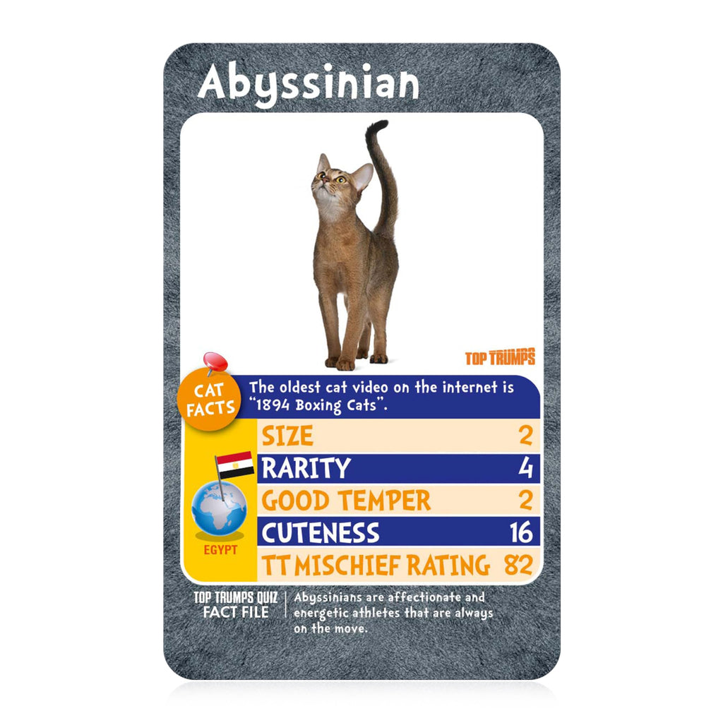 Top Trumps Cats Card Game: Learn Fun Facts About Bengal, British Shorthair & Siberian Cats – Educational Family Game for Ages 6+