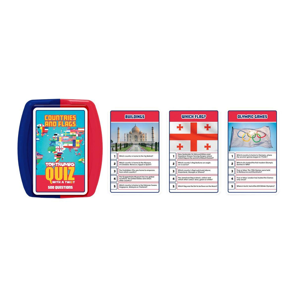 Top Trumps Countries and Flags: Geography Trivia Card Game for 2+ Players Ages 8+