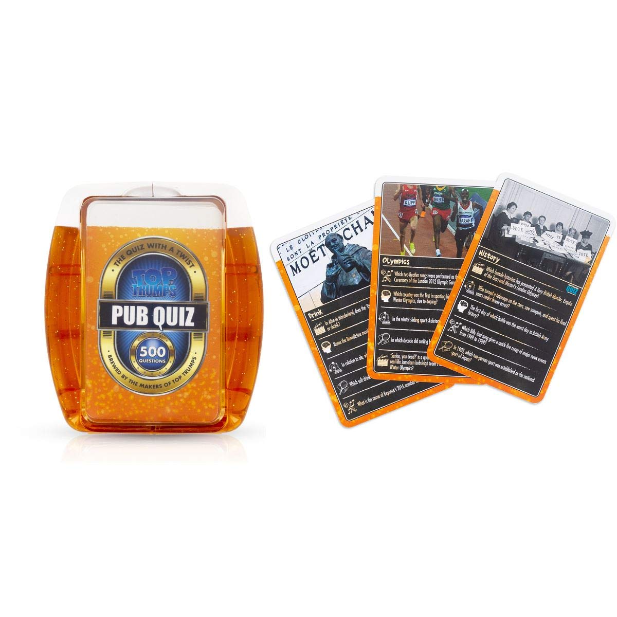 Top Trumps Pub Quiz Trivia Game: 500 Questions on Sports, Music, Film, TV, Science & General Knowledge for Ages 8+
