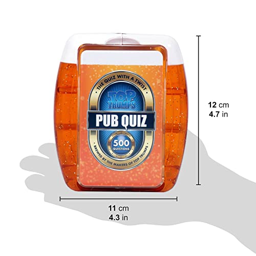 Top Trumps Pub Quiz Trivia Game: 500 Questions on Sports, Music, Film, TV, Science & General Knowledge for Ages 8+