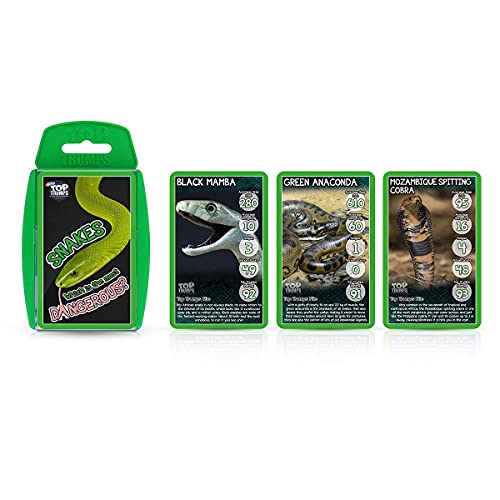Top Trumps Snakes Card Game – 30 Cards of Slithery Facts & Fun