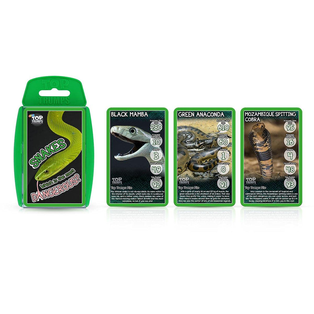 Top Trumps Snakes Card Game – 30 Cards of Slithery Facts & Fun