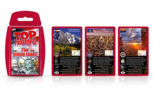 Top Trumps United States Card Game: 50 States, Family Fun, Educational Travel Game for Ages 6+