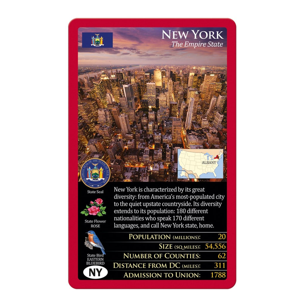 Top Trumps United States Card Game: 50 States, Family Fun, Educational Travel Game for Ages 6+