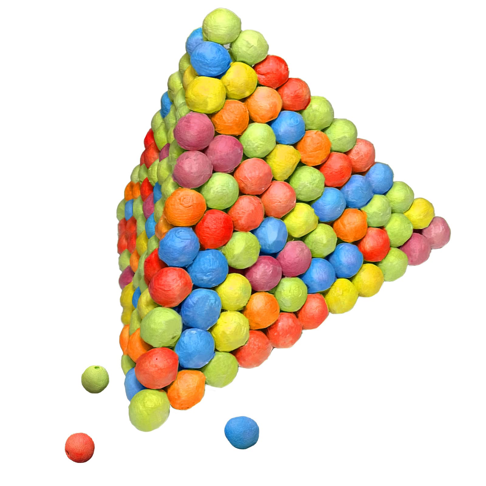 TOPRADE Clay Slingshot Ammo - 100 Colorful Pellets, Safe for Kids, Indoor & Outdoor Use