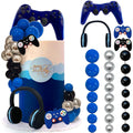 TOSPARTY 30-Piece Video Game Cake Toppers Set - Clay Headset & Controllers with Foam Balls
