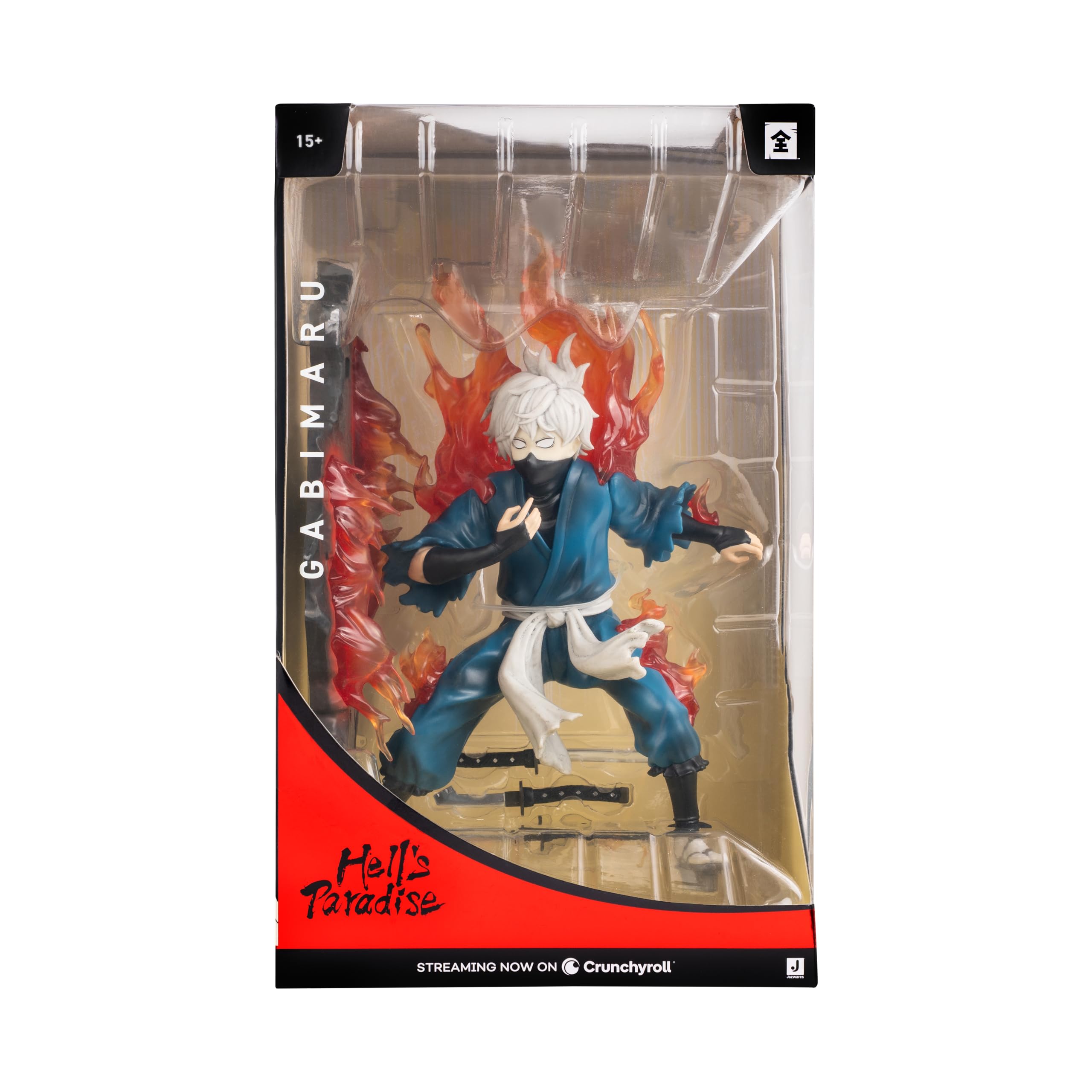 Total Anime Gabimaru Hell's Paradise 9-Inch Collector Statue with Dynamic Pose and Flame Base