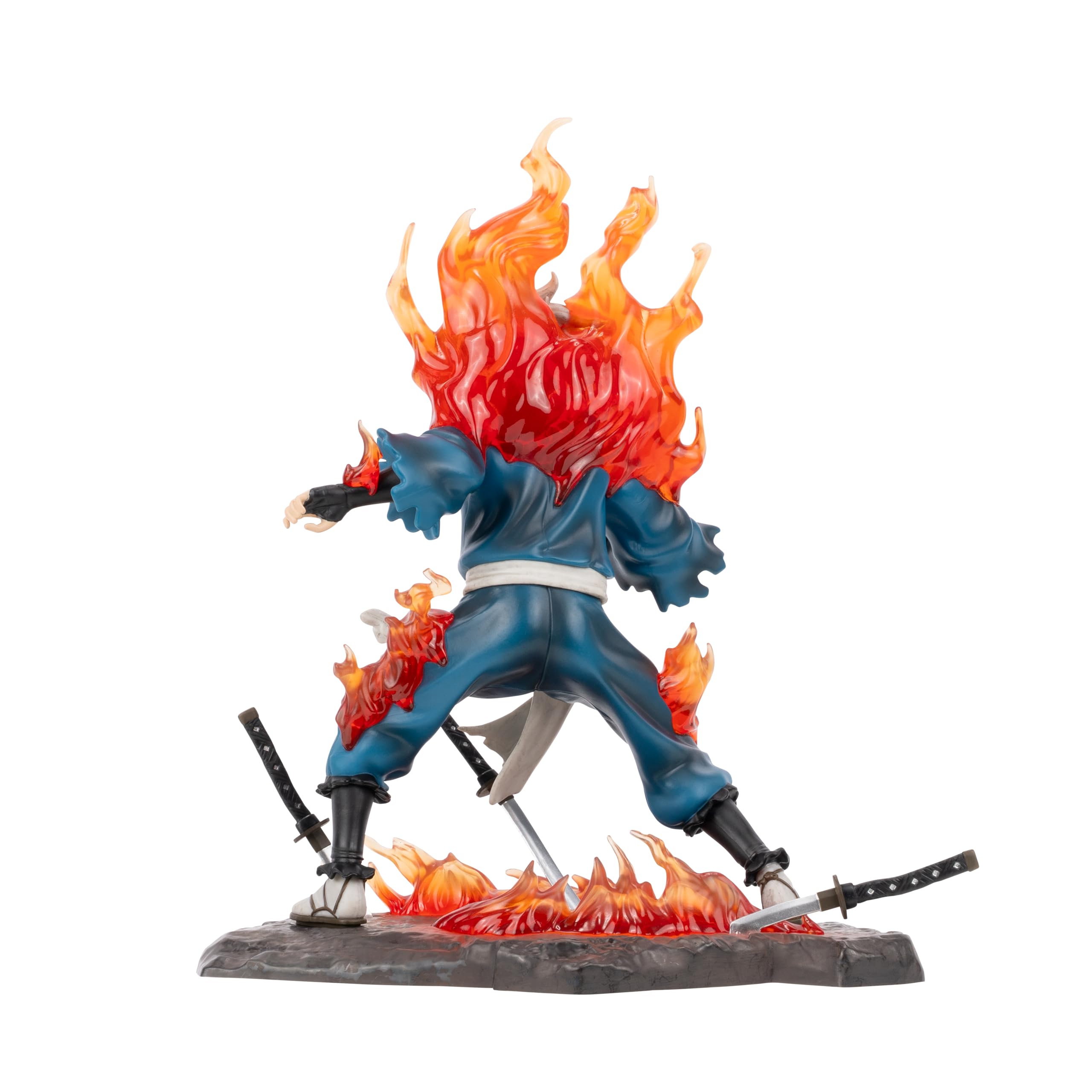 Total Anime Gabimaru Hell's Paradise 9-Inch Collector Statue with Dynamic Pose and Flame Base