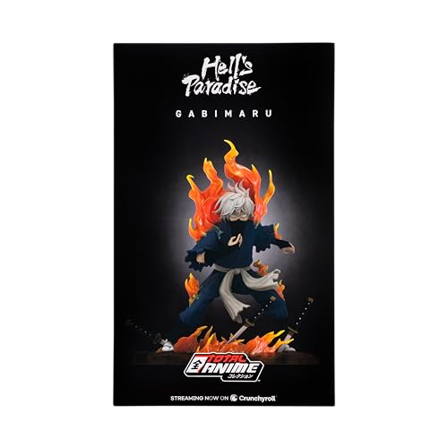 Total Anime Gabimaru Hell's Paradise 9-Inch Collector Statue with Dynamic Pose and Flame Base
