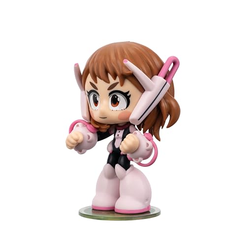 Total Anime Ochaco Uraraka Kawaii Figure - 4-Inch Articulated Mini-Figure with Display Base