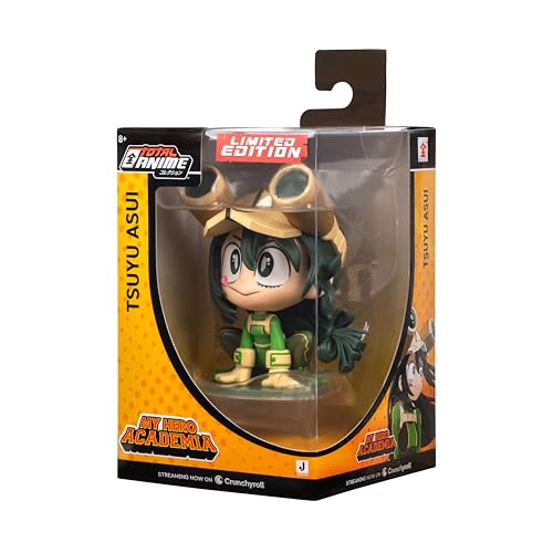 Total Anime Tsuyu Asui (Kawaii) 4-Inch Articulated My Hero Academia Figure with Display Base