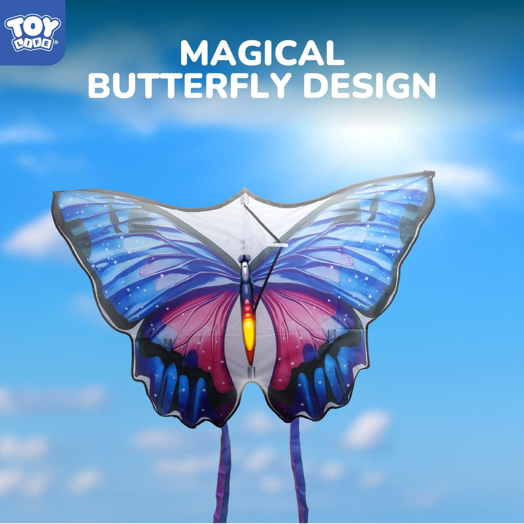 TOY Life 48.4-Inch Giant Butterfly Kite – Easy to Fly for Kids & Adults with 328ft String, Beach Toy Outdoor Fun