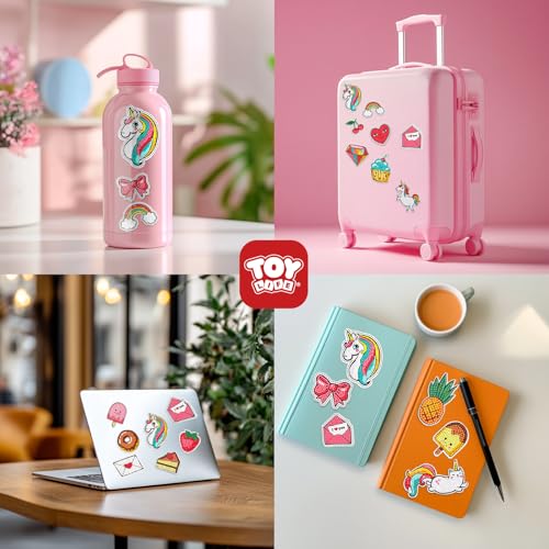 TOY Life Diamond Painting Stickers for Kids – 26 Pack Unicorn Gem Art Crafts for Girls Ages 3-12