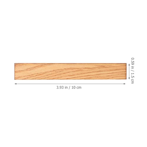 TOYANDONA 40-Piece Self-Adhesive Miniature Wood Flooring for Dollhouse - Light Brown