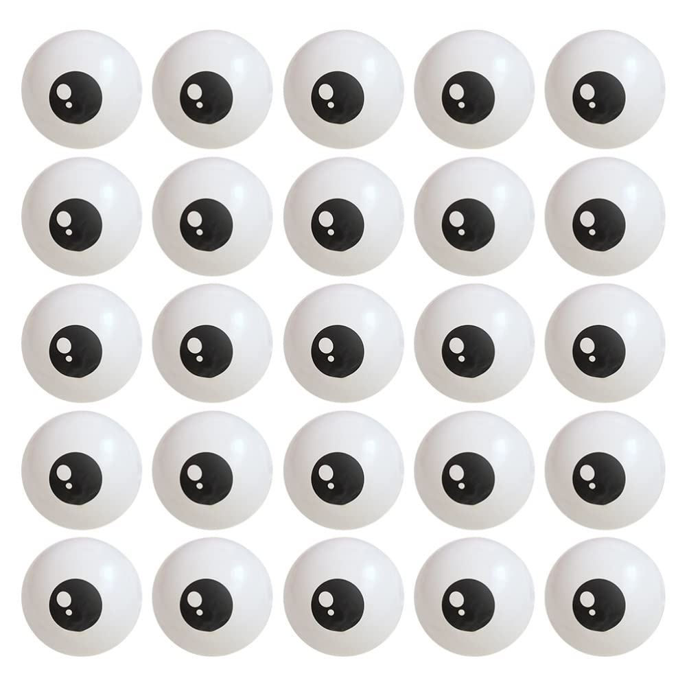 TOYANDONA 5-Inch Halloween Eyeball Balloons – Spooky Latex Party Decorations (12.7 cm, White)