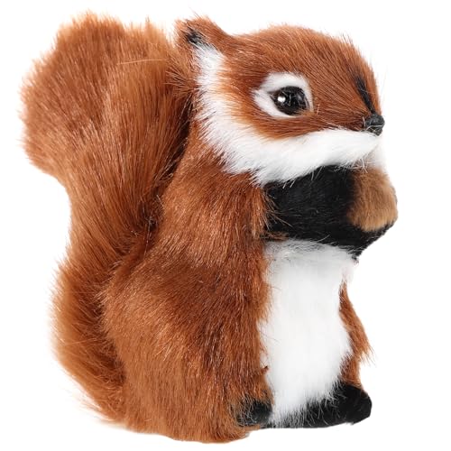 TOYANDONA Realistic Squirrel Plush Toy – Lifelike Small Stuffed Animal for Decoration, Play, and Photography
