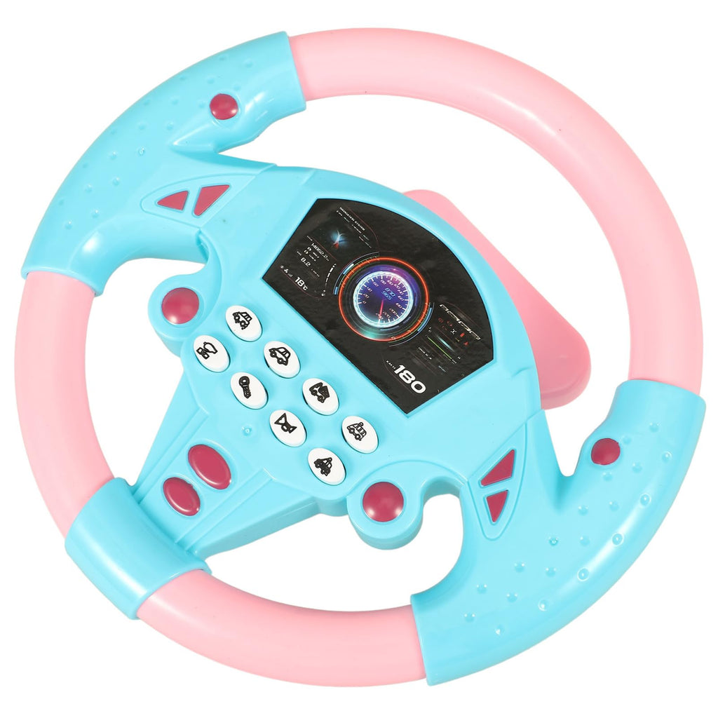 TOYANDONA Toddler Steering Wheel Toy – Simulated Driving with Lights and Sounds for Ages 4-6