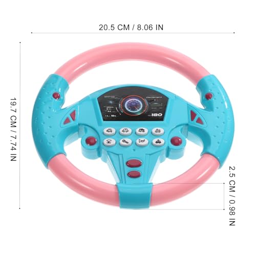 TOYANDONA Toddler Steering Wheel Toy – Simulated Driving with Lights and Sounds for Ages 4-6