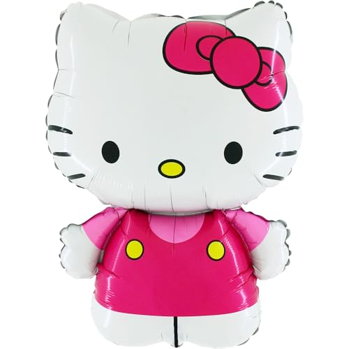 Toyland 30-Inch Hello Kitty Dressed In Pink Foil Balloon – Automatic Sealing Valve