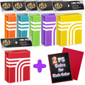 toyopeny Matte Card Sleeves (612 Pack) – 6 Colors, 66x91mm, Acid-Free for TCG, Sports & Magic