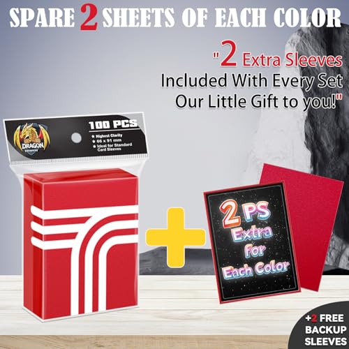 toyopeny Matte Card Sleeves (612 Pack) – 6 Colors, 66x91mm, Acid-Free for TCG, Sports & Magic