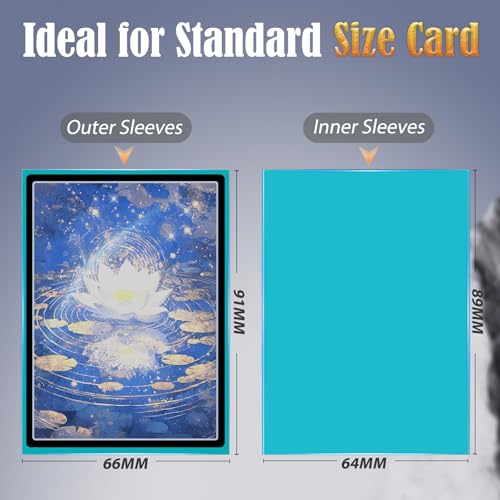 toyopeny Matte Card Sleeves (612 Pack) – 6 Colors, 66x91mm, Acid-Free for TCG, Sports & Magic
