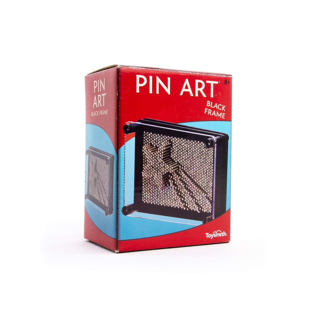 Toysmith Pin Art – 3D Fidget Desk Toy, Black Frame, 3.75 x 5 Inches