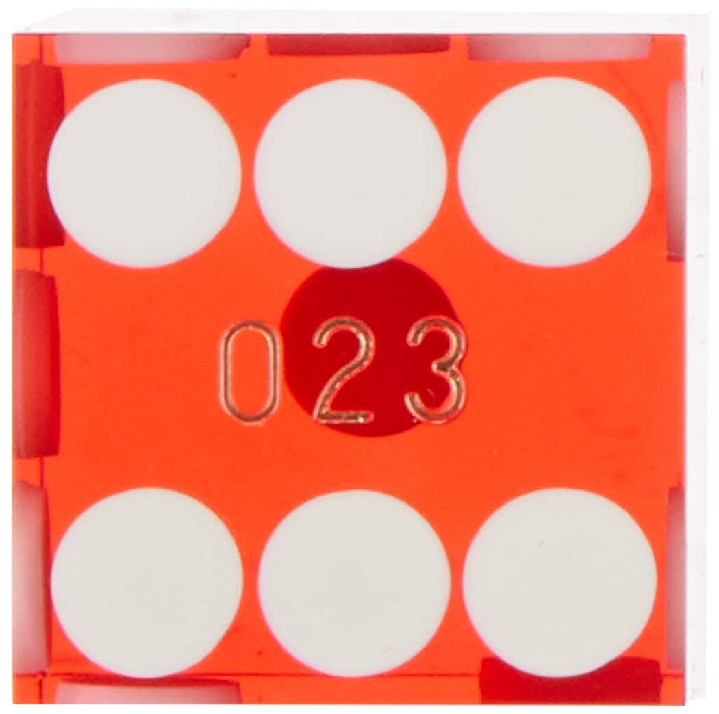 Trademark Poker 19mm Red Casino Dice – Serialized A-Grade Precision Set