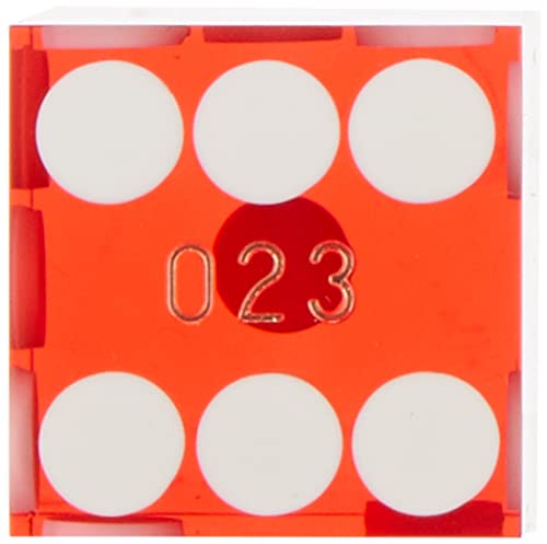 Trademark Poker 19mm Red Casino Dice – Serialized A-Grade Precision Set