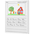 Trandraft 100 Sheets Story Writing Paper for Kids, 8.5x11 Half Drawing Half Lines Handwriting Practice, Preschool Kindergarten