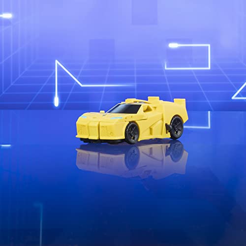 Transformers EarthSpark 1-Step Flip Changer Bumblebee 4-Inch Action Figure - Robot to Sports Car in One Flip